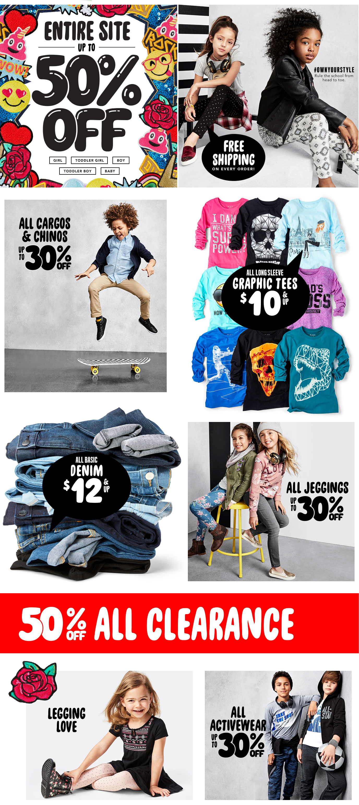 Labour day sale! | Entire site upt o 60% off, no exclusions! | Free Shipping on every order | Up to 70% off all clearance