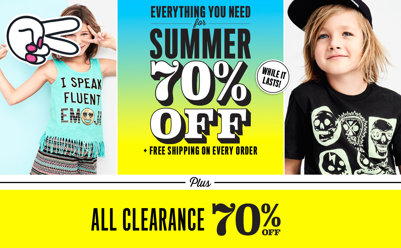 Today Only! All Clearance 70% Off | Everything you need for Summer 70% Off