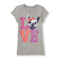 photo-real love doggie graphic tee photo-real love doggie graphic tee