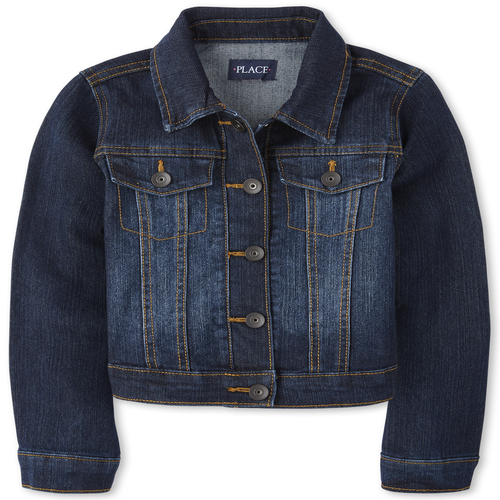 Girls jean jackets Comments about Wrangler® Cowboy Cut® Unlined Denim Jacket: The dark denim version looks great. I am 5' 10 and pounds. The sleeves and shoulders on the large size were two inches too long. The medium size has the correct sleeve length but it is a snug fit across my chest and waist. The medium would be a better fit on slimmer to pound guys.