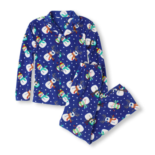 snowman microfleece pjs snoopy christmas pjs