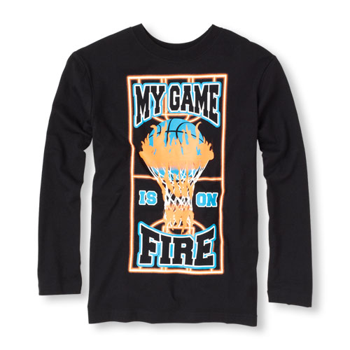 Basketball Fire Graphic Tee for less than $4 Shipped!