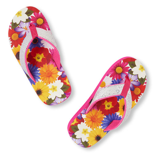 flower print flip flops | CanadaStore