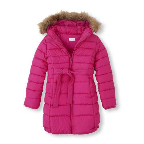 Belted Hooded Puffer Jacket