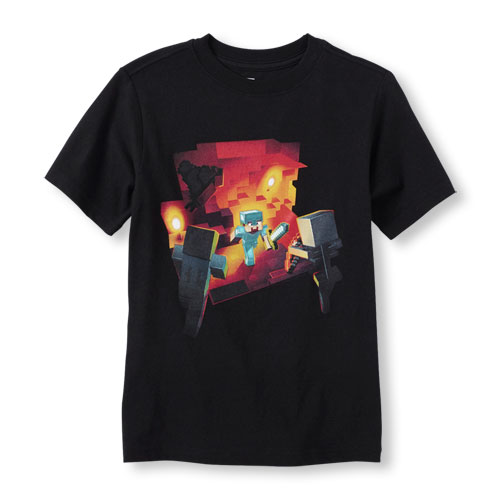 Short Sleeve Minecraft Graphic Tee