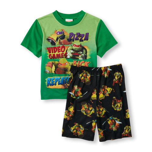 Boys Short Sleeve Teenage Mutant Ninja Turtle Graphic Tee and ...