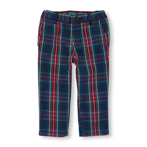 plaid super skinny chino pants