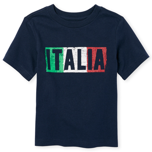 s Toddler Boys Italia Graphic Tee - Blue T-Shirt - The Children's Place