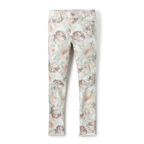 Girls Floral Jeggings - Green - The Children's Place