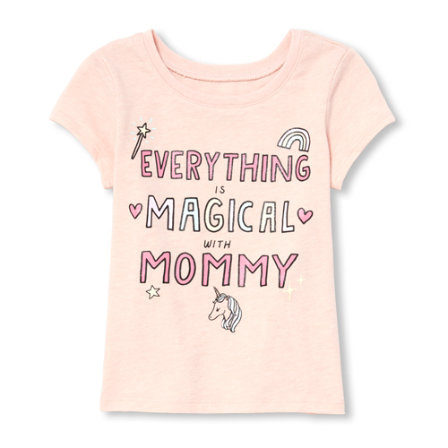 s Baby And Toddler Glitter Mommy Graphic Tee - Pink T-Shirt - The Children's Place
s Baby And Toddler Glitter Mommy Graphic Tee - Pink T-Shirt - The Children's Place
