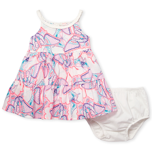 Newborn Baby Butterfly Tiered Dress - White - The Children's Place