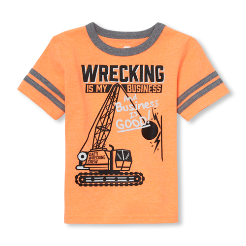 s Baby And Toddler Boys Matchables Short Sleeve Ringer Graphic Top - Orange - The Children's Place
s Baby And Toddler Boys Matchables Short Sleeve Ringer Graphic Top - Orange - The Children's Place