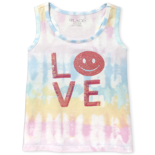 Girls Embellished Love Tie Dye Racerback Tank Top - Multi - The Children's Place
Girls Embellished Love Tie Dye Racerback Tank Top - Multi - The Children's Place