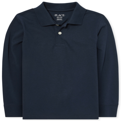 Boys Boys Uniform Long Sleeve Soft Jersey Polo - Blue - The Children's Place
Boys Boys Uniform Long Sleeve Soft Jersey Polo - Blue - The Children's Place