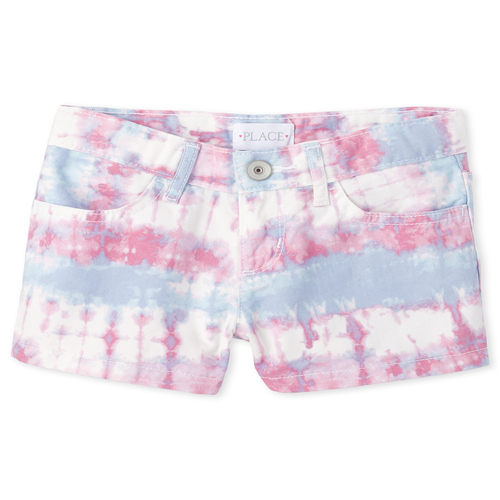s Tie Dye Shortie Shorts - Pink - The Children's Place