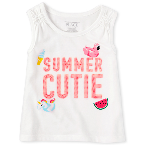 s Baby And Toddler Smocked Embellished Tank Top - White - The Children's Place
s Baby And Toddler Smocked Embellished Tank Top - White - The Children's Place
