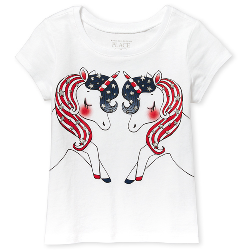 s Baby And Toddler Americana Unicorn Graphic Tee - White T-Shirt - The Children's Place
s Baby And Toddler Americana Unicorn Graphic Tee - White T-Shirt - The Children's Place