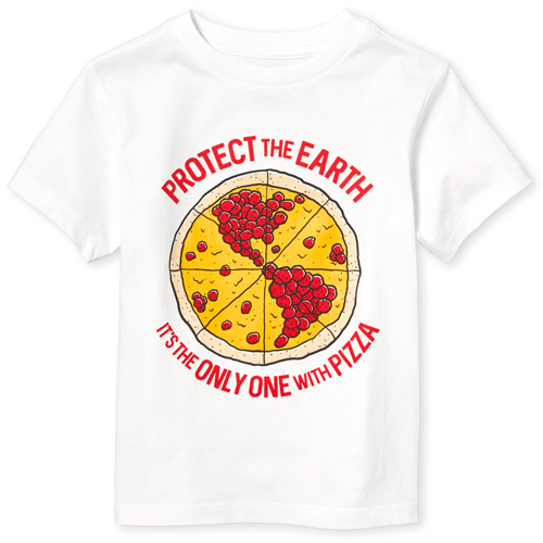 s Baby And Toddler Boys Pizza Earth Graphic Tee - White T-Shirt - The Children's Place
s Baby And Toddler Boys Pizza Earth Graphic Tee - White T-Shirt - The Children's Place