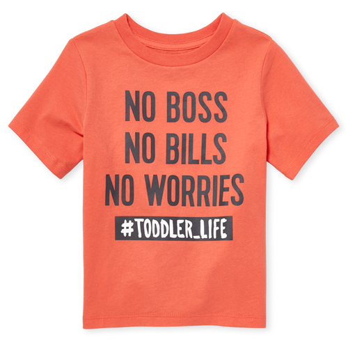 s Baby And Toddler Boys No Worries Graphic Tee - Orange T-Shirt - The Children's Place
s Baby And Toddler Boys No Worries Graphic Tee - Orange T-Shirt - The Children's Place