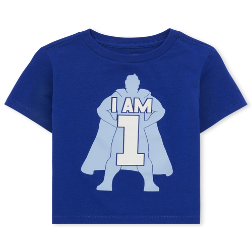 s Baby And Toddler Boys 1 Superhero Birthday Graphic Tee - Blue T-Shirt - The Children's Place
s Baby And Toddler Boys 1 Superhero Birthday Graphic Tee - Blue T-Shirt - The Children's Place