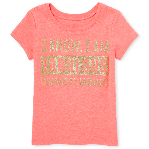 s Baby And Toddler Glitter Fabulous Graphic Tee - Orange T-Shirt - The Children's Place
s Baby And Toddler Glitter Fabulous Graphic Tee - Orange T-Shirt - The Children's Place