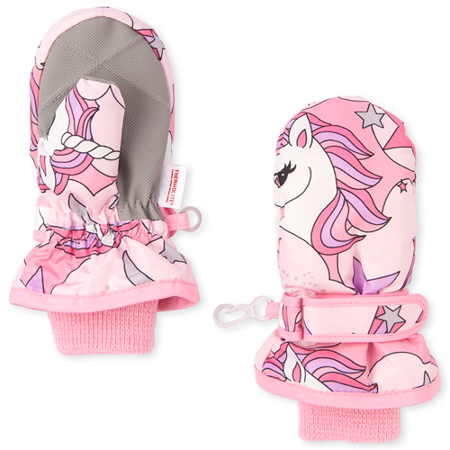 s Toddler Unicorn Ski Mittens - Pink - The Children's Place
