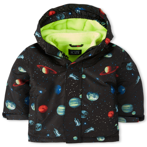 s Toddler Boys Print 3 In 1 Jacket - Black - The Children's Place