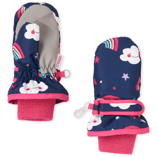 s Toddler Rainbow Ski Mittens - Blue - The Children's Place