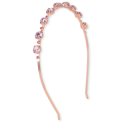 Girls Jeweled Metal Headband - Metallic - The Children's Place