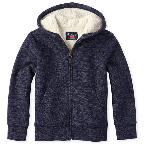 Boys Boys Marled Sherpa Fleece Zip Up Hoodie - Blue - The Children's Place 
Boys Boys Marled Sherpa Fleece Zip Up Hoodie - Blue - The Children's Place