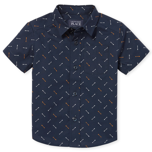 s Baby And Toddler Boys Arrow Poplin Button Down Shirt - Blue - The Children's Place
s Baby And Toddler Boys Arrow Poplin Button Down Shirt - Blue - The Children's Place