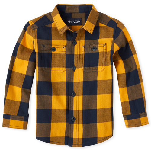 s Baby And Toddler Boys Check Twill Button Down Shirt - Yellow - The Children's Place
s Baby And Toddler Boys Check Twill Button Down Shirt - Yellow - The Children's Place