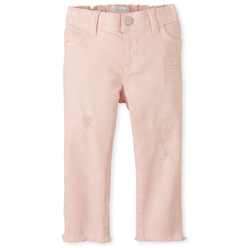 Newborn Baby And Toddler Distressed Denim Skinny Jeans - Pink - The Children's Place
Newborn Baby And Toddler Distressed Denim Skinny Jeans - Pink - The Children's Place