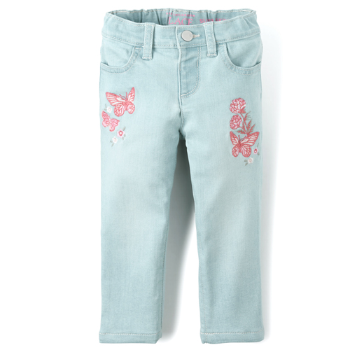 Newborn Baby And Toddler Embroidered Butterfly Super Skinny Jeans - Denim - The Children's Place
Newborn Baby And Toddler Embroidered Butterfly Super Skinny Jeans - Denim - The Children's Place