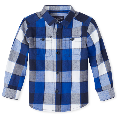s Baby And Toddler Boys Check Twill Button Down Shirt - Blue - The Children's Place
s Baby And Toddler Boys Check Twill Button Down Shirt - Blue - The Children's Place