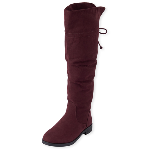 Girls Slouch Over The Knee Boots - Red - The Children's Place
