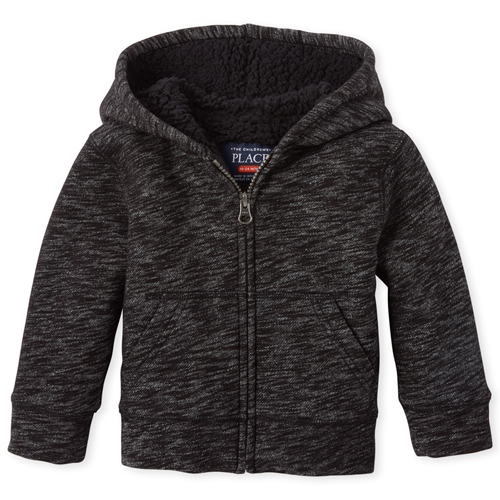 s Baby And Toddler Boys Marled Sherpa Fleece Zip Up Hoodie - Black - The Children's Place
s Baby And Toddler Boys Marled Sherpa Fleece Zip Up Hoodie - Black - The Children's Place