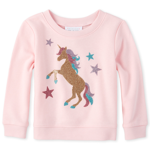 s Baby And Toddler Active Embellished French Terry Sweatshirt - Pink - The Children's Place
s Baby And Toddler Active Embellished French Terry Sweatshirt - Pink - The Children's Place