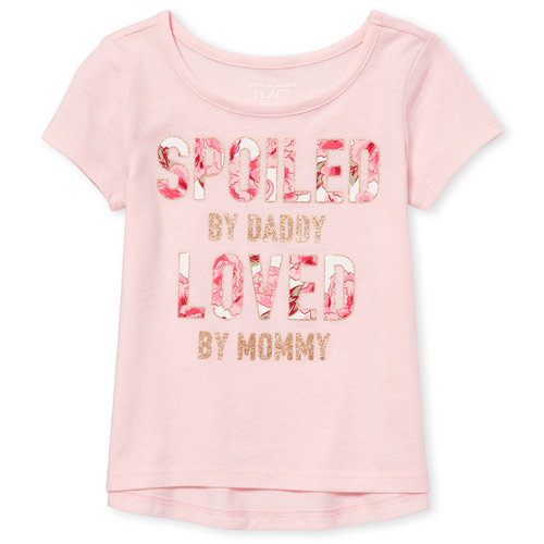 s Baby And Toddler Short Sleeve Glitter Graphic Top - Pink - The Children's Place
s Baby And Toddler Short Sleeve Glitter Graphic Top - Pink - The Children's Place