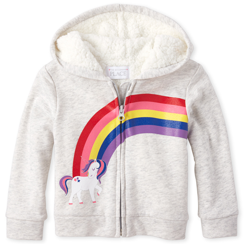 s Toddler Rainbow Sherpa French Terry Zip Up Hoodie - Gray - The Children's Place 
s Toddler Rainbow Sherpa French Terry Zip Up Hoodie - Gray - The Children's Place