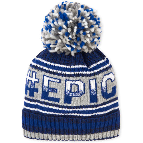 Boys Boys Epic Pom Pom Beanie - Blue Hat - The Children's Place