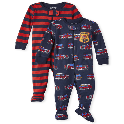 s Baby And Toddler Boys Fire Truck Snug Fit Cotton One Piece Pajamas 2-Pack - Blue - The Children's Place
s Baby And Toddler Boys Fire Truck Snug Fit Cotton One Piece Pajamas 2-Pack - Blue - The Children's Place