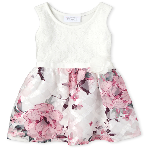 s Baby And Toddler Lace Floral Knit To Woven Dress - White - The Children's Place
s Baby And Toddler Lace Floral Knit To Woven Dress - White - The Children's Place