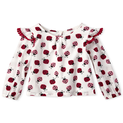 s Baby And Toddler Little Love Bug Ruffle Top - White - The Children's Place
s Baby And Toddler Little Love Bug Ruffle Top - White - The Children's Place