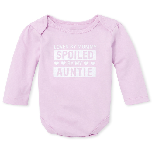 Newborn Baby Glitter Spoiled Graphic Bodysuit - Purple - The Children's Place
Newborn Baby Glitter Spoiled Graphic Bodysuit - Purple - The Children's Place
