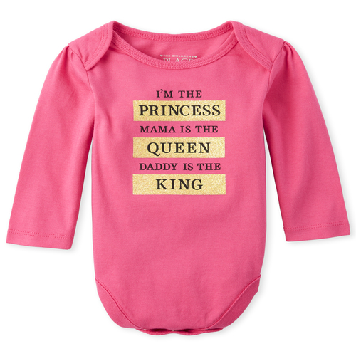 Newborn Baby Long Sleeve Glitter 'I'm The Princess' Graphic Bodysuit - Pink - The Children's Place
Newborn Baby Long Sleeve Glitter 'I'm The Princess' Graphic Bodysuit - Pink - The Children's Place