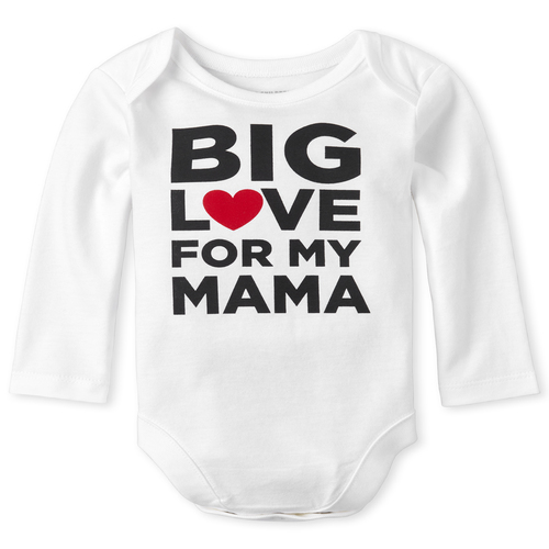 Newborn Unisex Baby Love For Mama Graphic Bodysuit - White - The Children's Place
Newborn Unisex Baby Love For Mama Graphic Bodysuit - White - The Children's Place