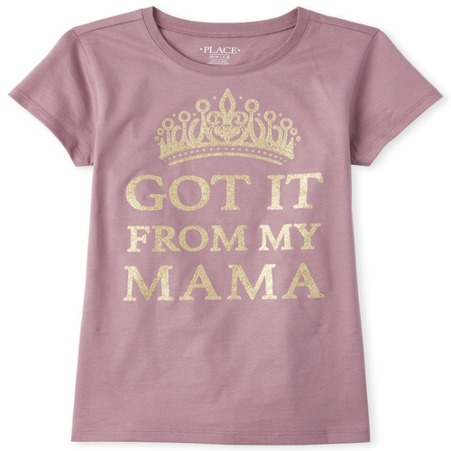 Girls Glitter From My Mama Graphic Tee - Purple T-Shirt - The Children's Place
Girls Glitter From My Mama Graphic Tee - Purple T-Shirt - The Children's Place