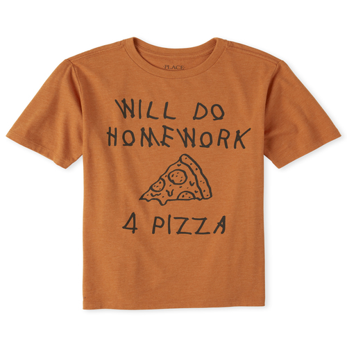 Boys Boys Homework For Pizza Graphic Tee - Orange T-Shirt - The Children's Place
Boys Boys Homework For Pizza Graphic Tee - Orange T-Shirt - The Children's Place