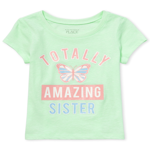 s Baby And Toddler Glitter Sister Butterfly Graphic Tee - Green T-Shirt - The Children's Place
s Baby And Toddler Glitter Sister Butterfly Graphic Tee - Green T-Shirt - The Children's Place